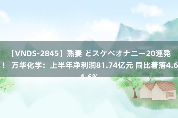 【VNDS-2845】熟妻 どスケベオナニー20連発！！ 万华化学：上半年净利润81.74亿元 同比着落4.6%