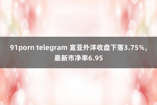 91porn telegram 宣亚外洋收盘下落3.75%，最新市净率6.95